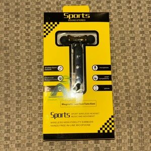 🥮🌺Black Wireless Earbud Headphones